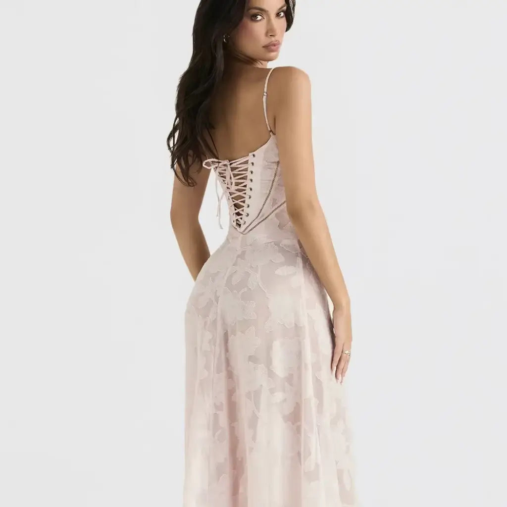 Vestido Longo Casual Chiara Rosa