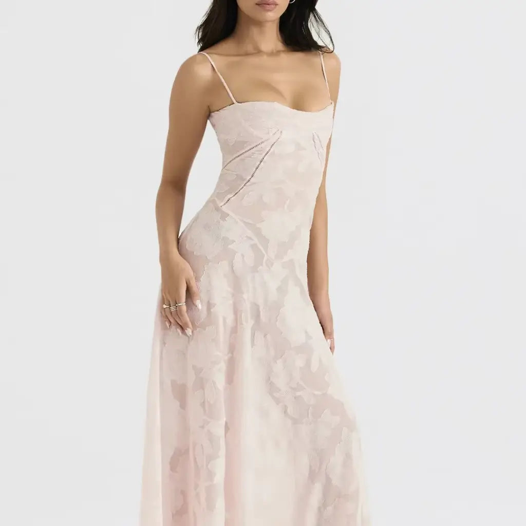 Vestido Longo Casual Chiara Rosa