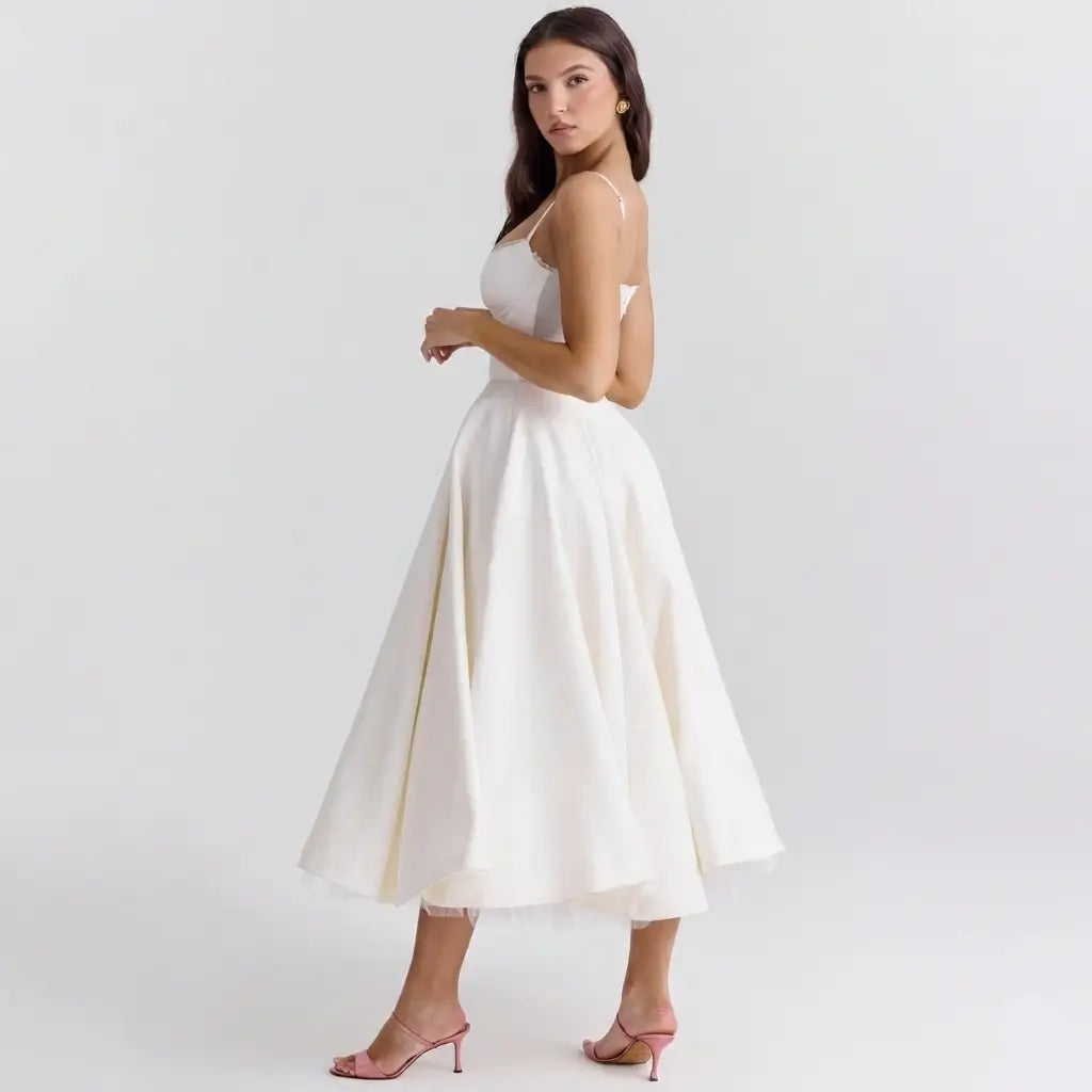 Vestido-Midi-Elegante-Serena-Branco-Lado