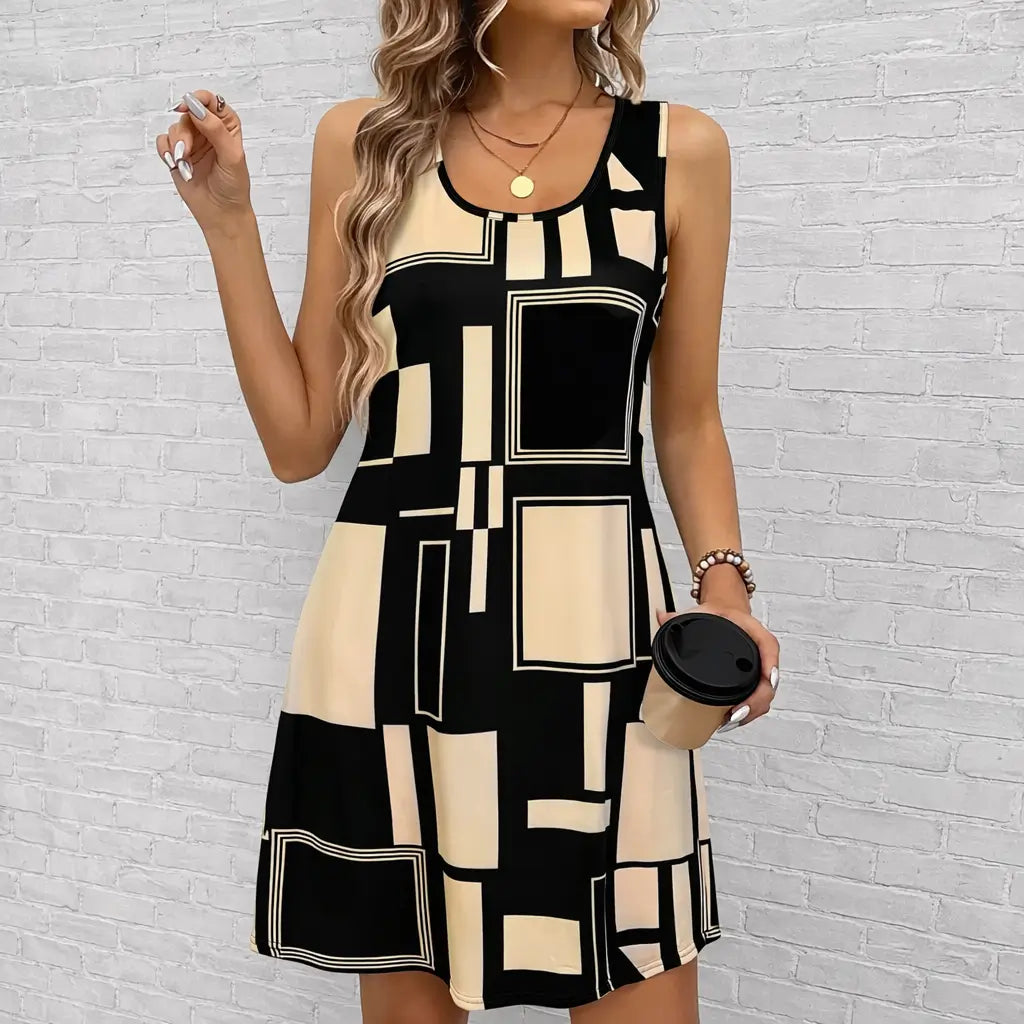Vestido-Midi-Geometrico-Elise-Bege-Aberto