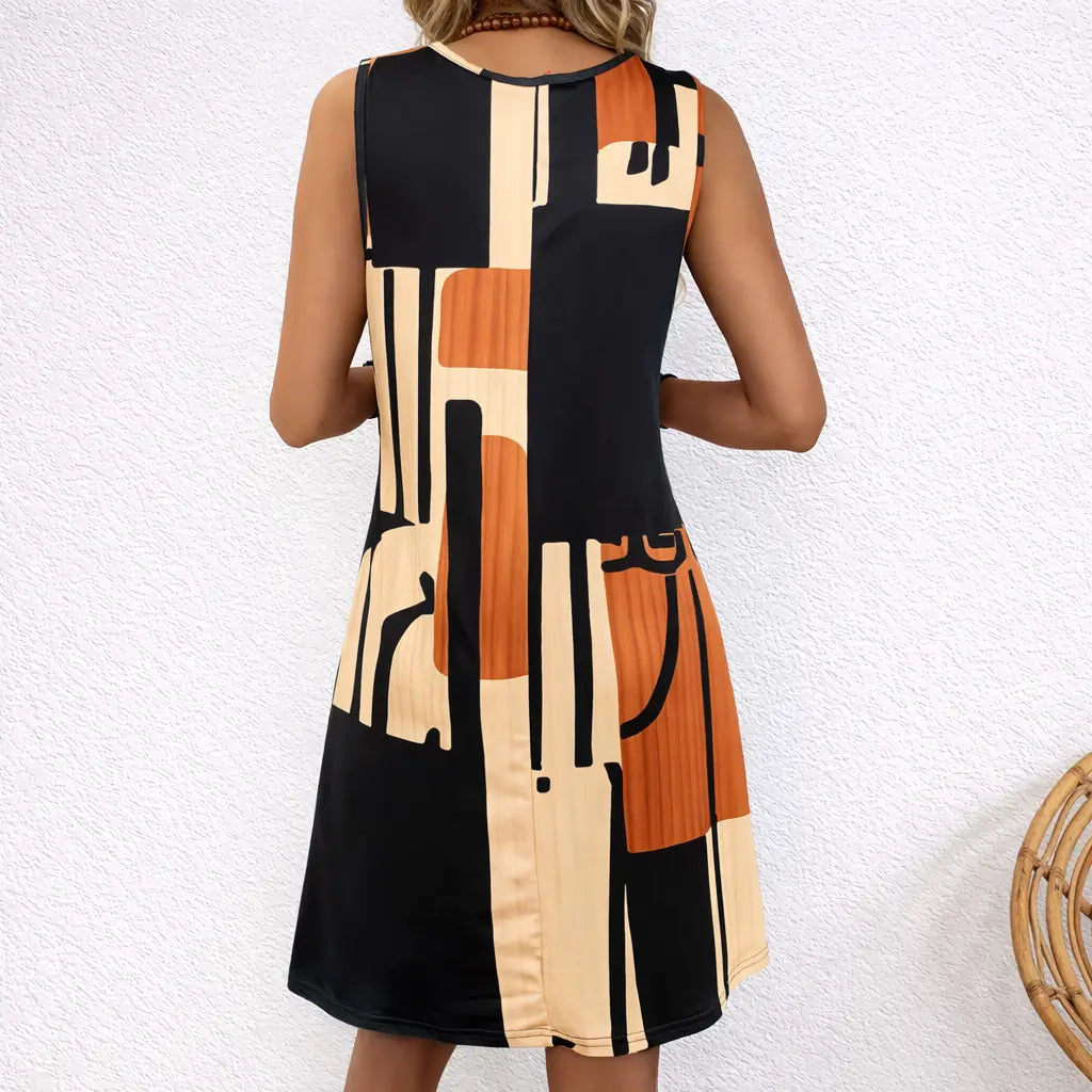 Vestido-Midi-Geometrico-Monique-Modelo-Costas