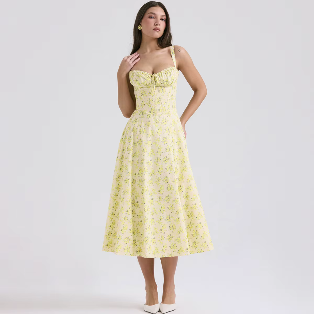 Vestido Longo Floral Dahlia 3