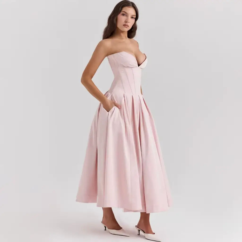 Vestido-Longo-Modelador-Eloise-Rosa-Postura