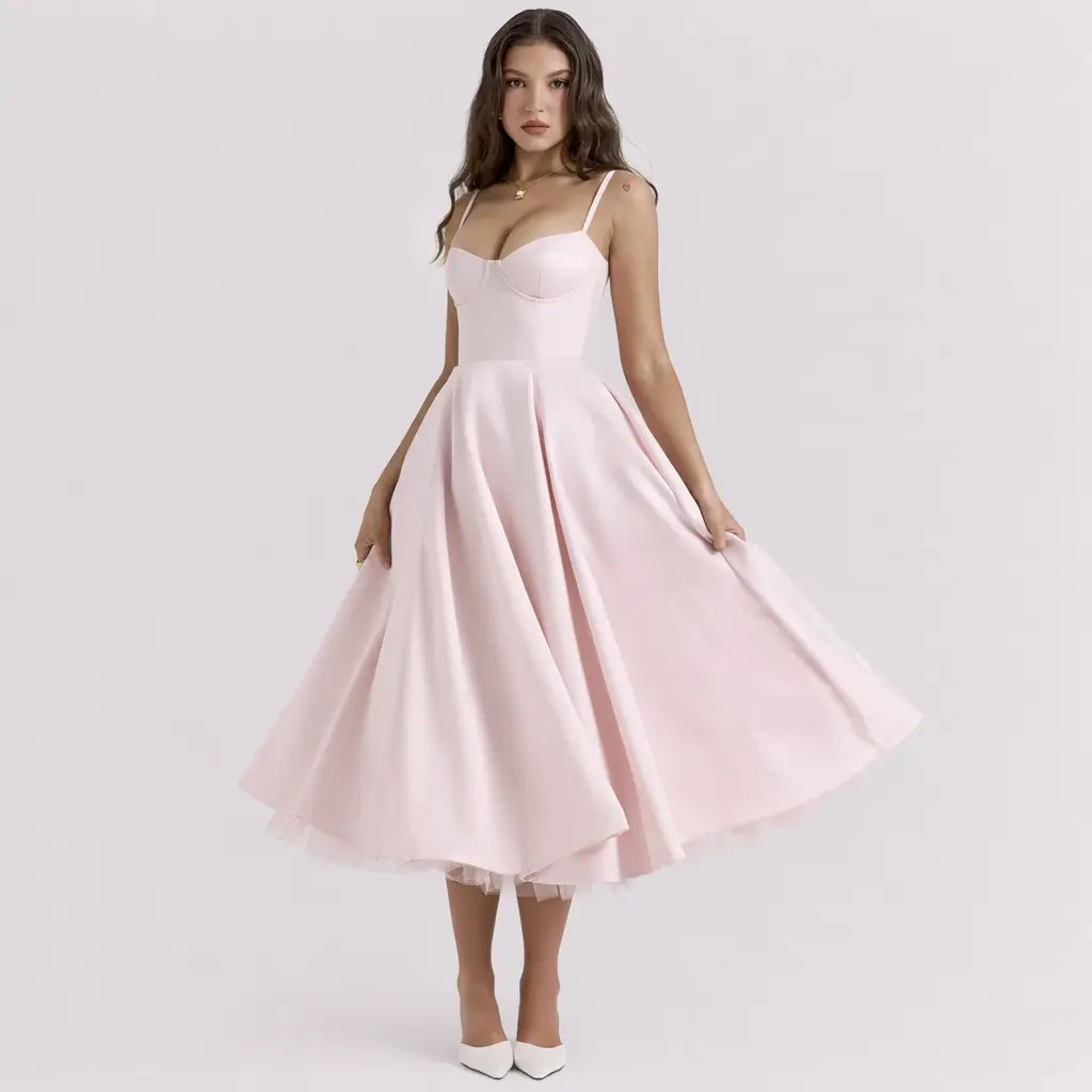Vestido-Midi-Elegante-Flora-Rosa-Aberto