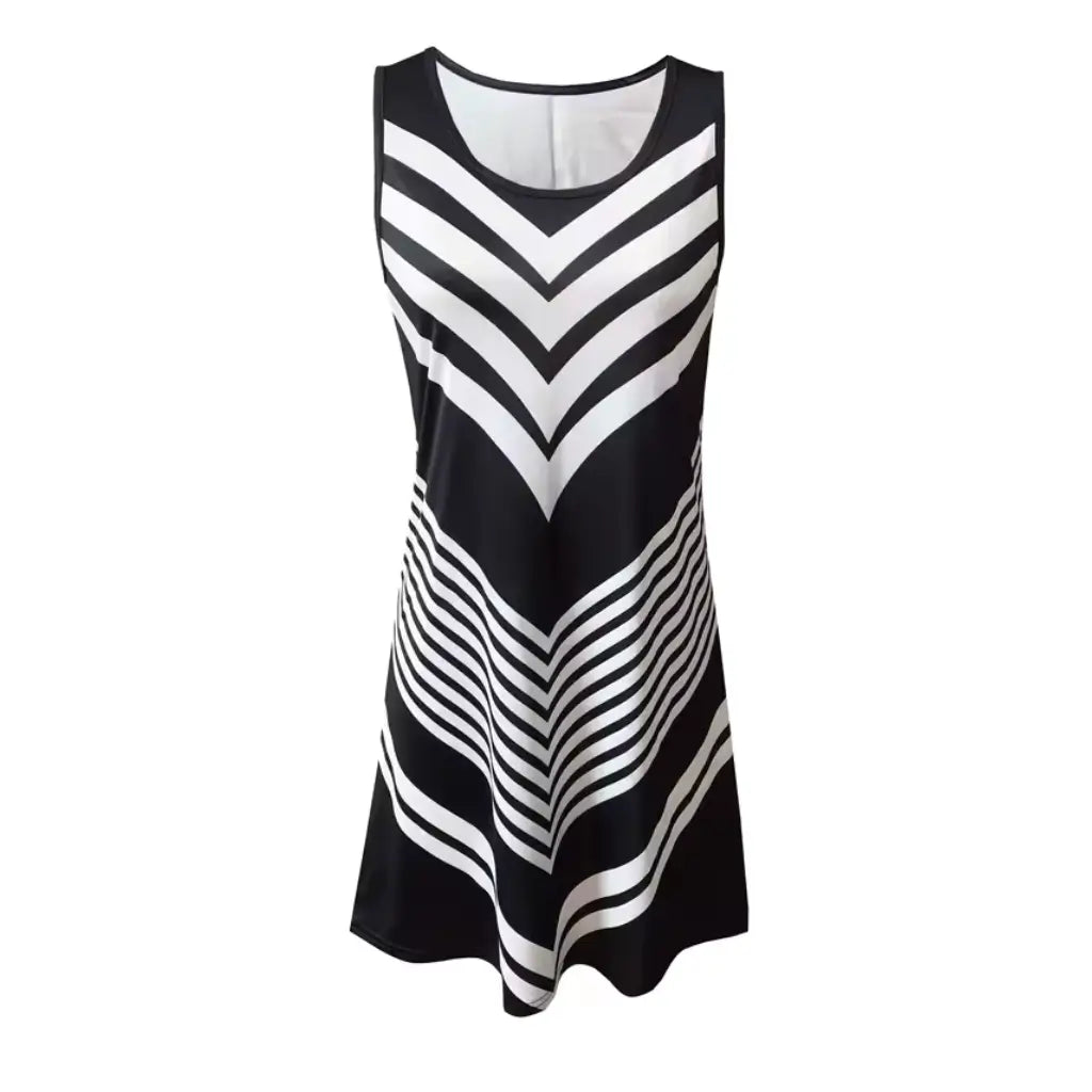 Vestido-Midi-Geometrico-Chic-Frente