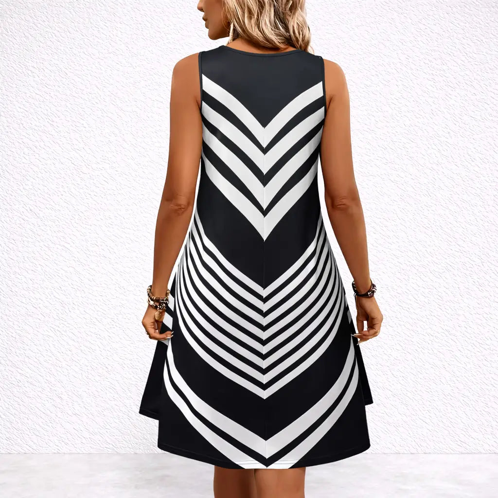 Vestido-Midi-Geometrico-Chic-Modelo-Costas