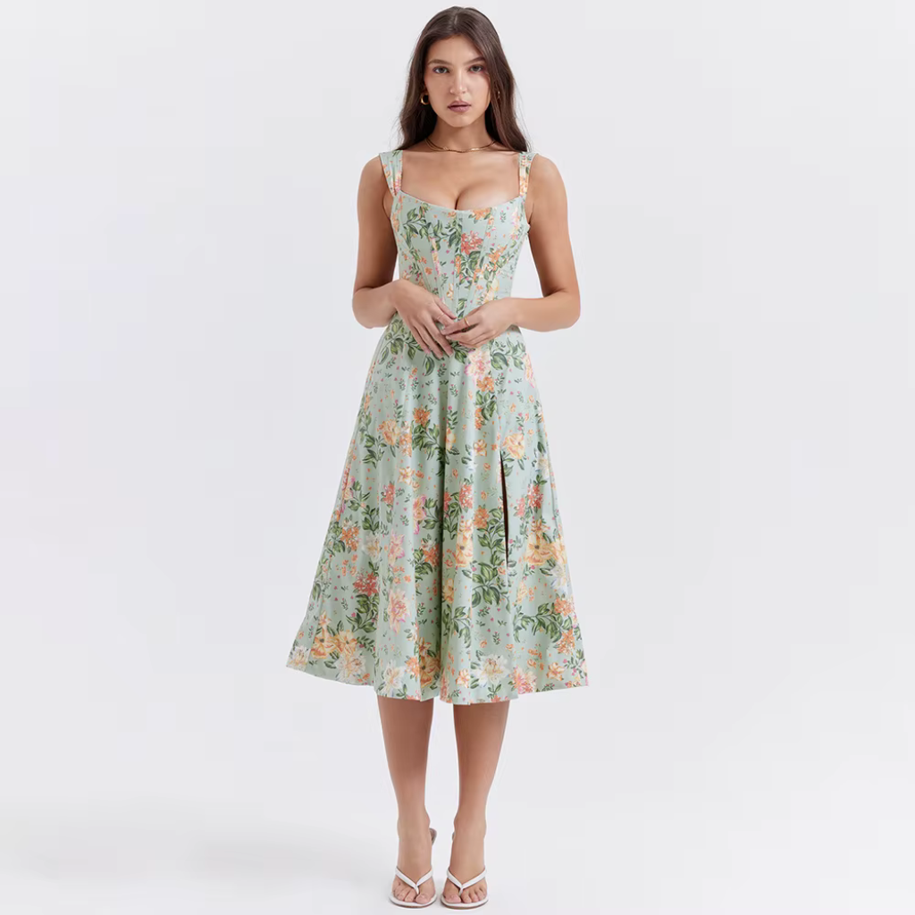 Vestido Longo Floral Belle