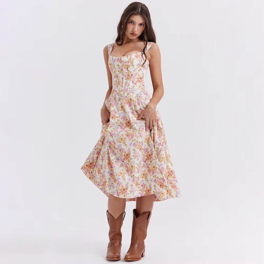 Vestido Longo Floral Belle 7