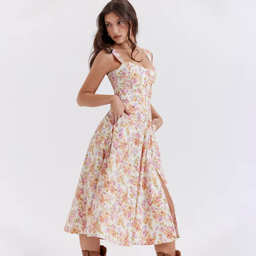 Vestido Longo Floral Belle 9