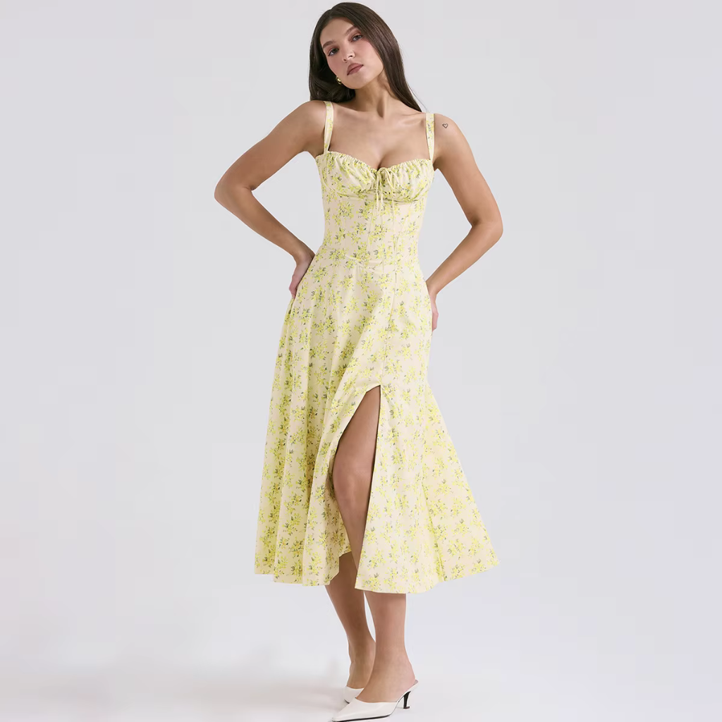 Vestido Longo Floral Dahlia 2