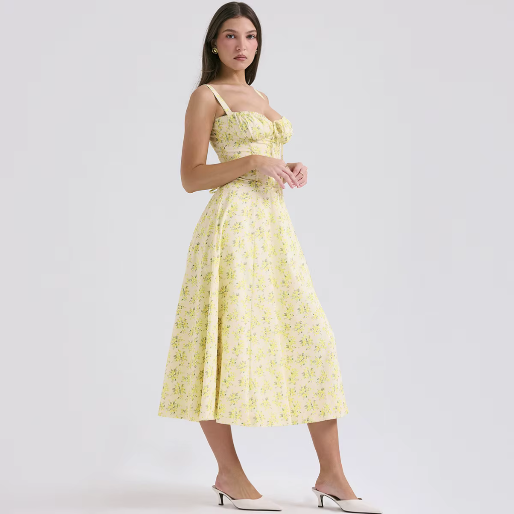 Vestido Longo Floral Dahlia 4