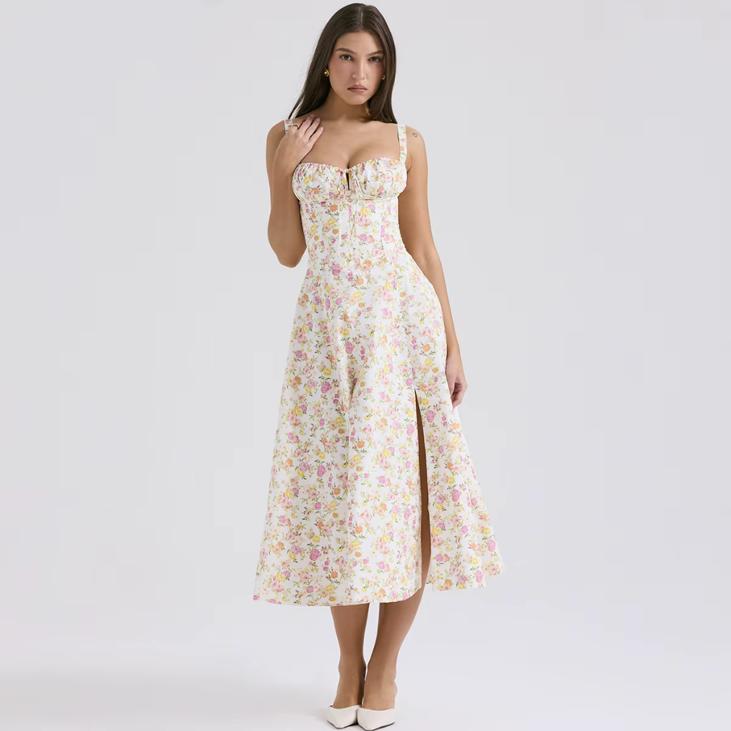 Vestido Longo Floral Dahlia 7