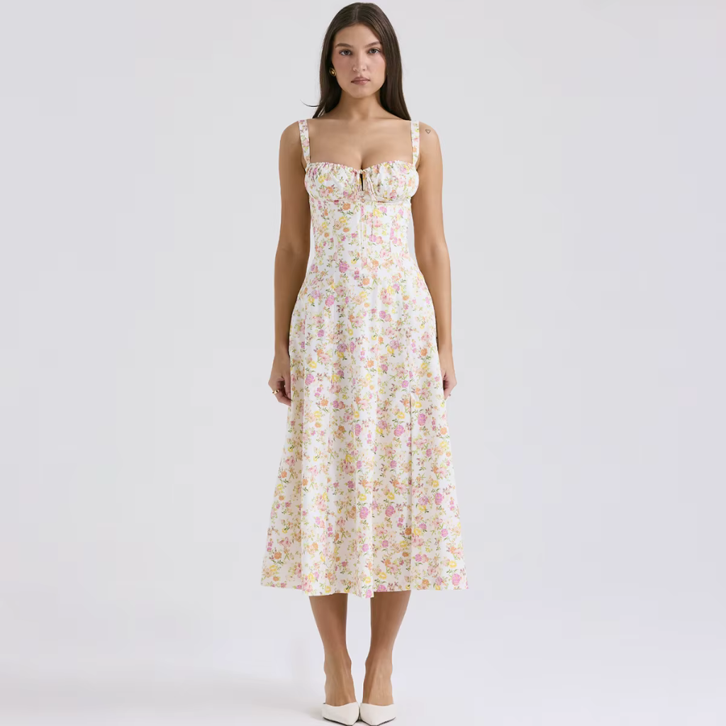 Vestido Longo Floral Dahlia 9