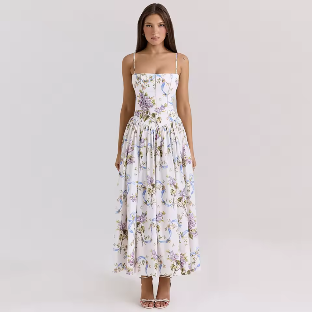 Vestido Longo Floral Lisette