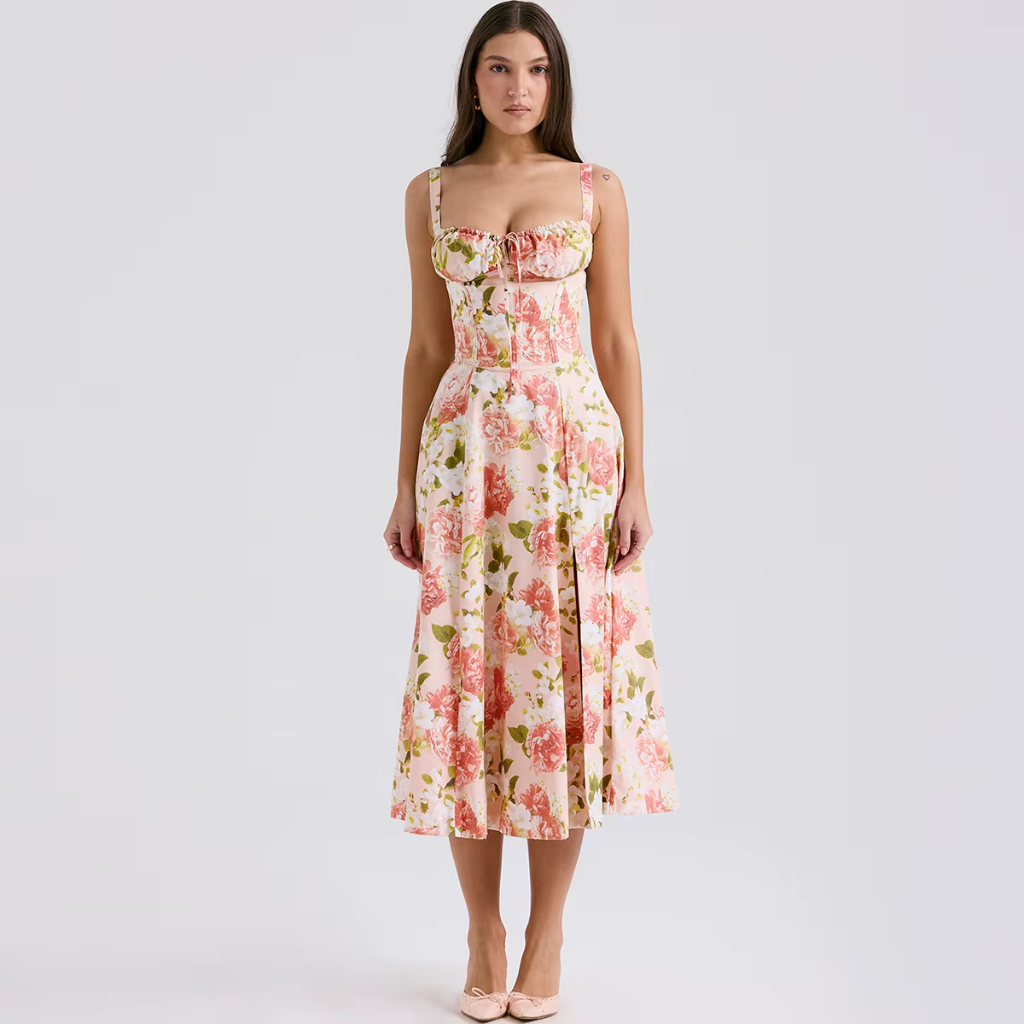 Vestido Longo Floral Valentina