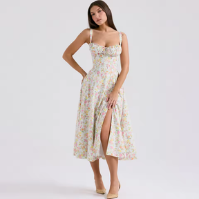 Vestido Midi Floral Aurora